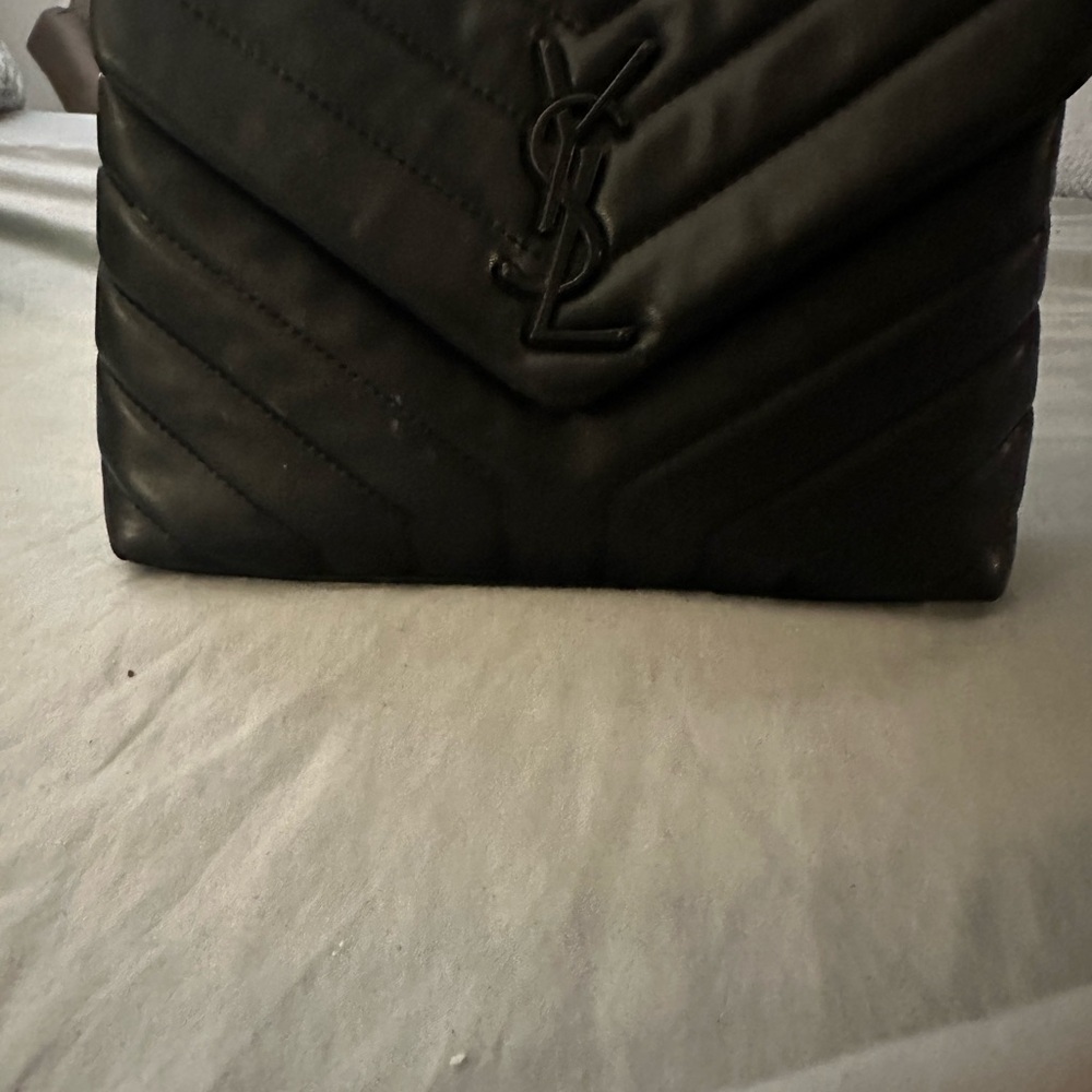 Yves Saint Laurent Black Quilted Crossbody purse